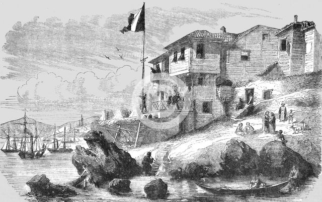 'Head-Quarters of Marshal Arnaud at Gallipoli', 1854. Creator: Unknown.