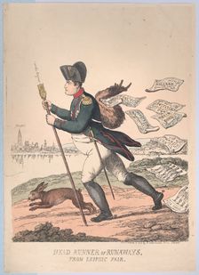 Head Runner or Runaways from the Leipzic Fair, March 2, 1814., March 2, 1814. Creator: Thomas Rowlandson