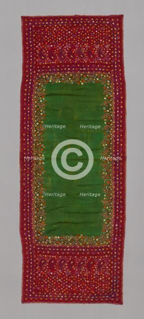 Head Scarf, India, 19th century. Creator: Unknown.