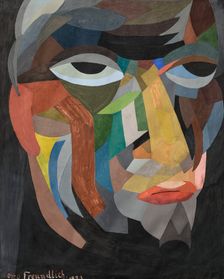 Head (Self-portrait), 1923. Creator: Freundlich, Otto (1878-1943)