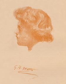 Head Sketch c1895, (1896). Artist: George Frederick Watts