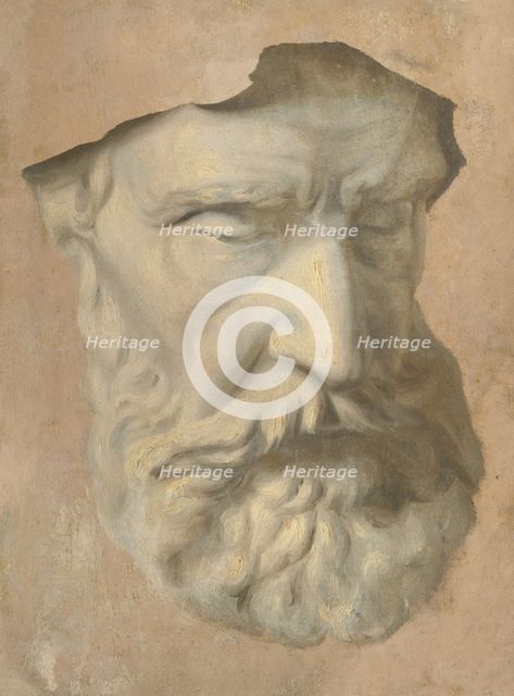 Head study, 1854-1855. Creator: Gyula Benczúr.