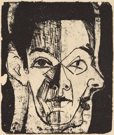 Head Study, 1926. Creator: Ernst Kirchner