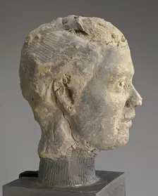 Head, Study for a Portrait of Mme Salle, c. 1892. Creator: Edgar Degas