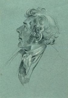 Head study for "Return of Emperor Franz from Pressburg", before 1828. Creator: Johann Peter Krafft