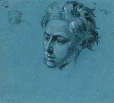 Head study for the Scene from the Tyrolean Struggle for Freedom around 1840. Creator: Johann Peter Krafft