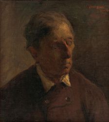 Head Study of a Man, around 1899. Creator: Elemír Halász-Hradil