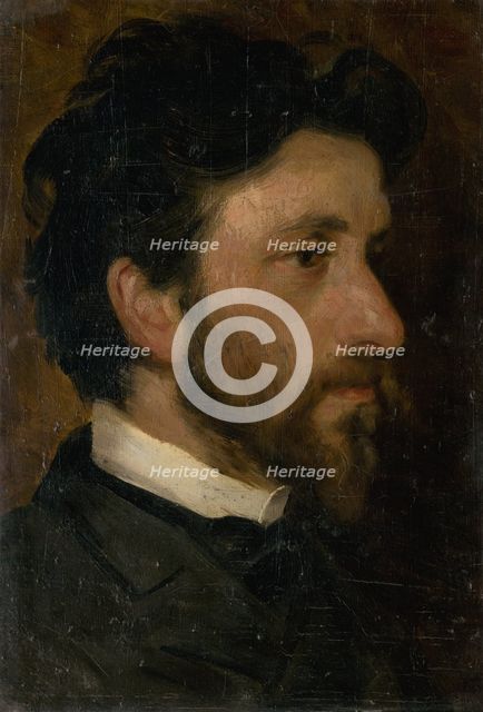 Head Study of a Man, around 1900. Creator: Ludovit Pitthordt.