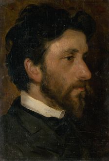 Head Study of a Man, around 1900. Creator: Ludovit Pitthordt