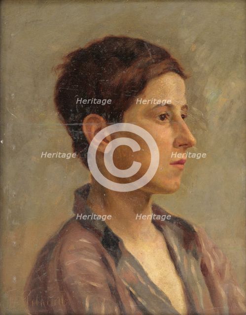 Head study of a boy, 1935-1940. Creator: Stefan Polkorab.