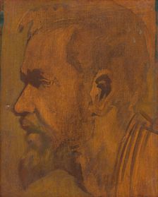 Head Study of a Thinker, 1900-1910. Creator: Ladislav Mednyanszky