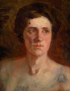 Head Study of a Woman, around 1890. Creator: Ludovit Pitthordt