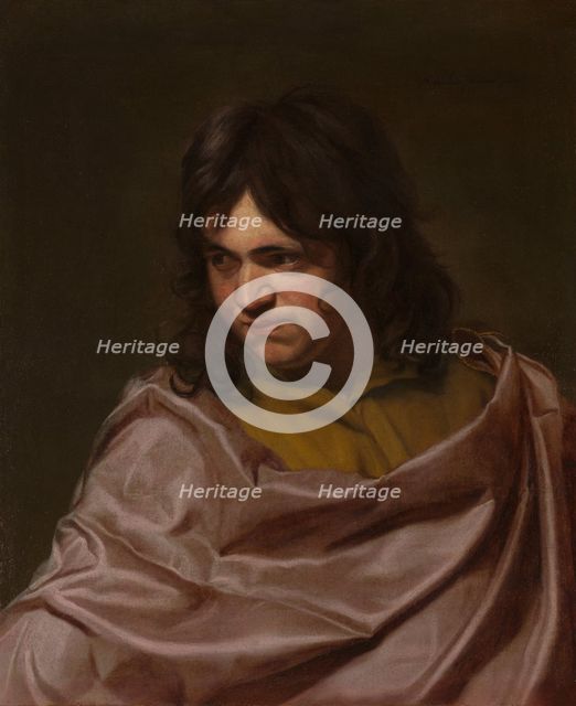Head Study of a Young Man, 1653. Creator: Michaelina Woutiers.