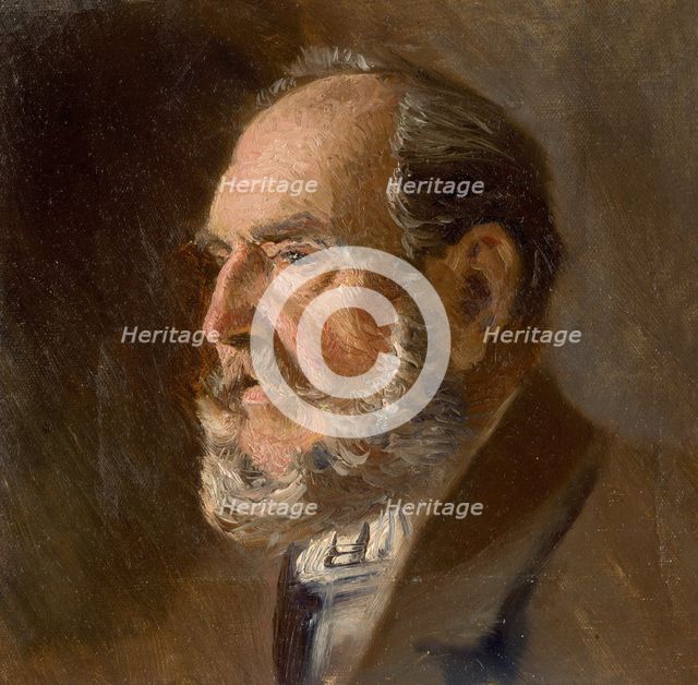 Head Study of an Old Man, 1890-1900. Creator: Ladislav Mednyanszky.