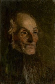Head Study of an Old Man, around 1890. Creator: Ladislav Mednyanszky