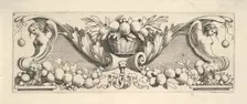 Headband: Basket of Fruit. Creator: Claude Mellan
