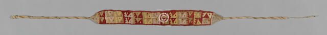 Headband or Belt Fragment, Peru, A.D. 1476/1532. Creator: Unknown.