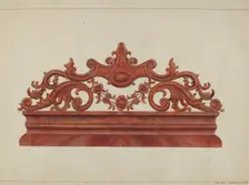 Headboard, c. 1937. Creator: Gordon Saltar