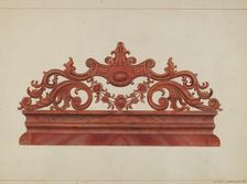 Headboard, c. 1937. Creator: Gordon Saltar
