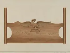 Headboard, c. 1937. Creator: James M. Lawson
