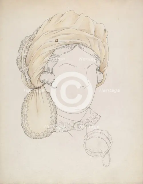 Headdress, 1935/1942. Creator: Eva Noe.