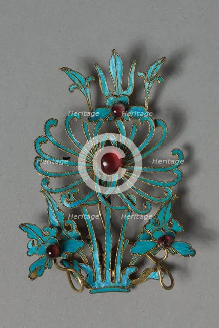 Headdress Ornament, 1800s-1900s. Creator: Unknown.