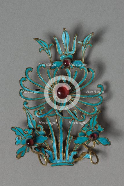 Headdress Ornament, 1800s-1900s. Creator: Unknown.