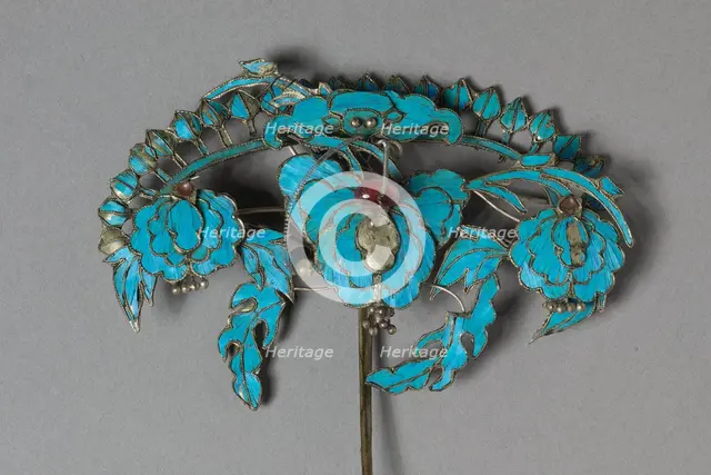 Headdress Ornament, 1800s-1900s. Creator: Unknown.