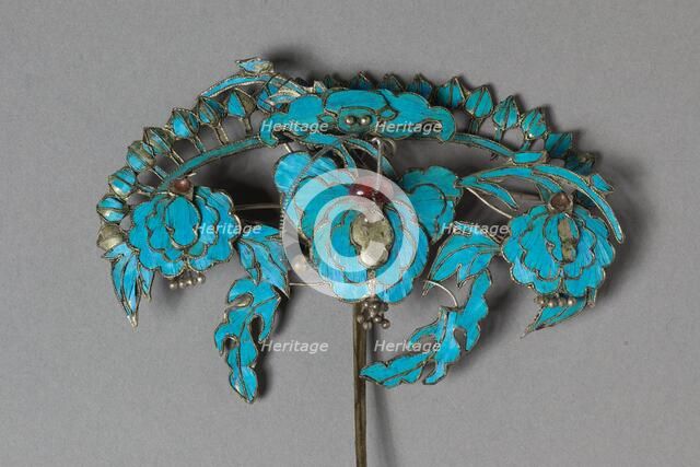Headdress Ornament, 1800s-1900s. Creator: Unknown.