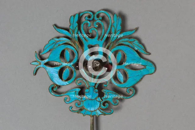 Headdress Ornament, 1800s-1900s. Creator: Unknown.