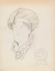 Headdress, c. 1937. Creator: Eva Noe