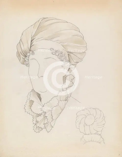 Headdress, c. 1937. Creator: Eva Noe.