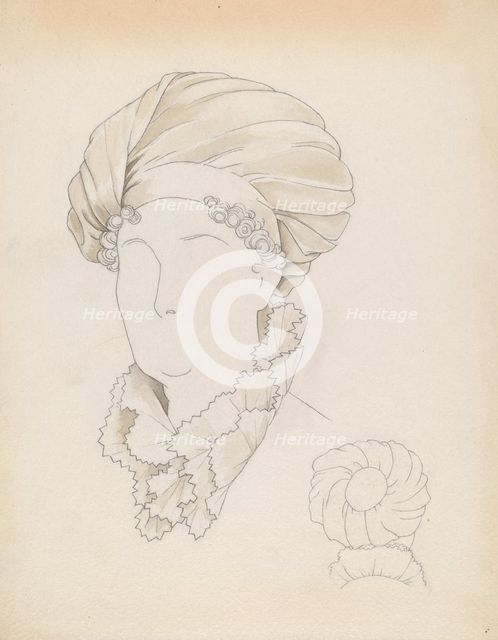 Headdress, c. 1937. Creator: Eva Noe.