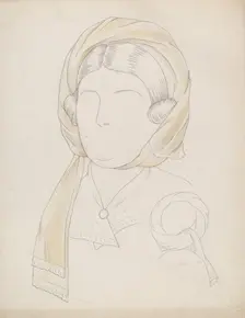 Headdress, c. 1937. Creator: Eva Noe