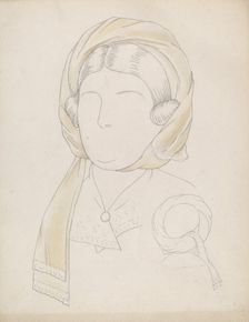 Headdress, c. 1937. Creator: Eva Noe