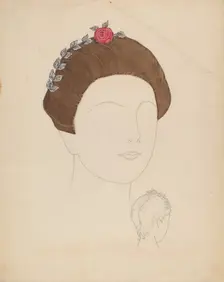 Headdress, c. 1937. Creator: Eva Noe