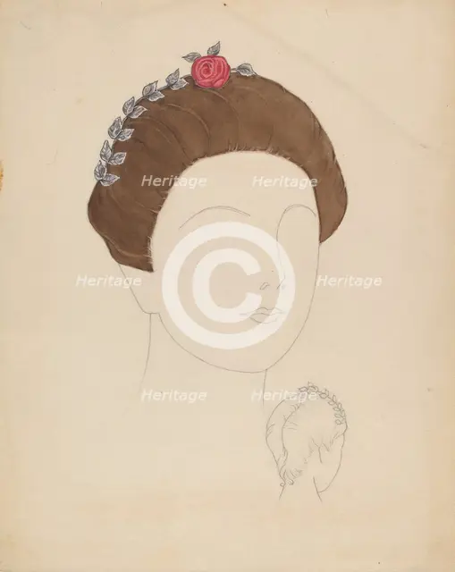 Headdress, c. 1937. Creator: Eva Noe.