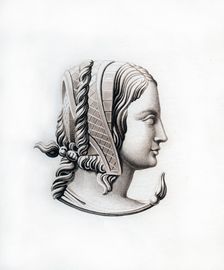Headdress, early 16th century, (1843).Artist: Henry Shaw