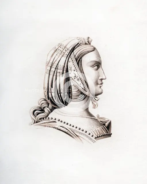 Headdress, early 16th century, (1843).Artist: Henry Shaw