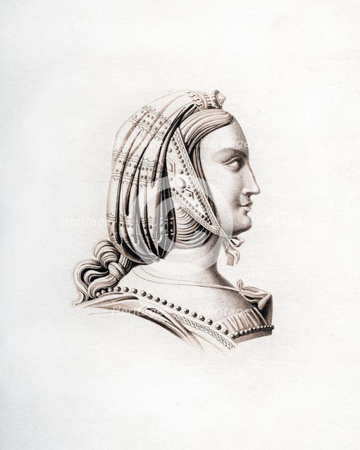 Headdress, early 16th century, (1843).Artist: Henry Shaw