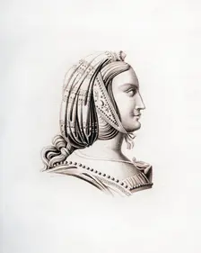Headdress, early 16th century, (1843).Artist: Henry Shaw