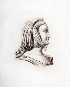 Headdress, early 16th century, (1843).Artist: Henry Shaw