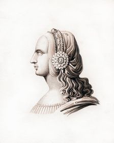 Headdress, early 16th century, (1843).Artist: Henry Shaw