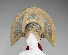 Headdress, Russian, early 19th century. Creator: Unknown