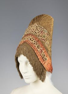 Headdress, Russian, fourth quarter 18th century. Creator: Unknown