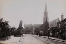 Headingley, Yorkshire: St Michael's Church and the Shire Oak, 1897. Creator: Francis Frith