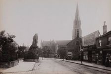 Headingley, Yorkshire: St Michael's Church and the Shire Oak, 1897. Creator: Francis Frith
