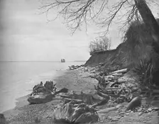 Heading for the Shore, Lake Michigan c1897. Creator: Unknown