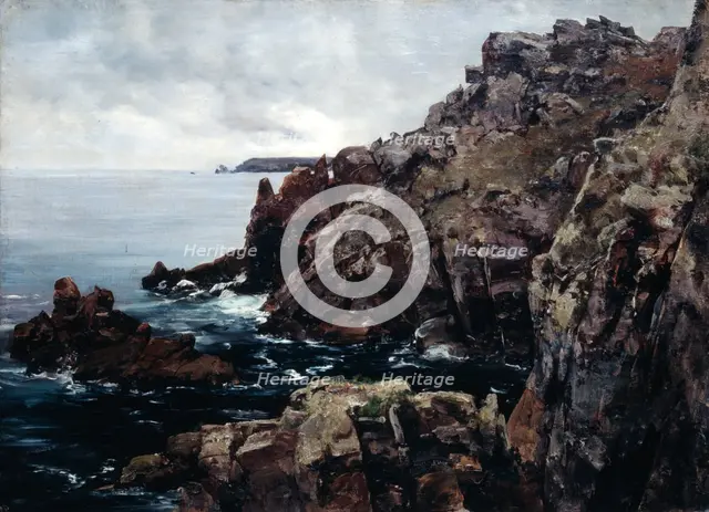'Headland of Raz', 1884. Artist: Emmanuel Lansyer