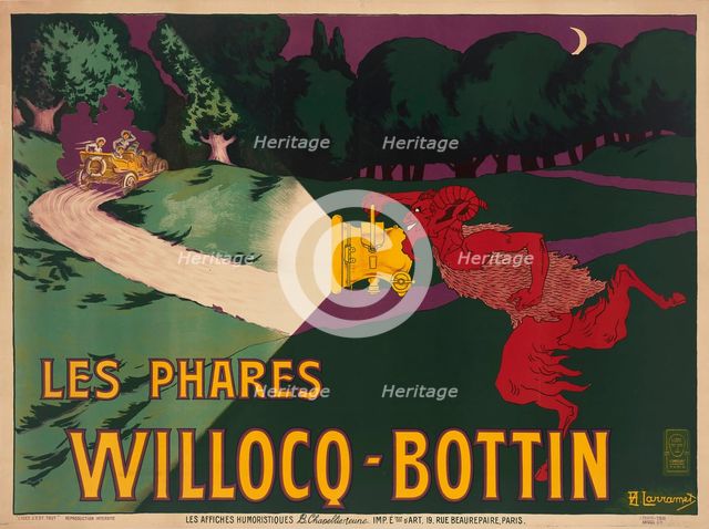 Headlights Willocq-Bottin, c1900. Creator: Larramet, Hilaire (1863-1934).